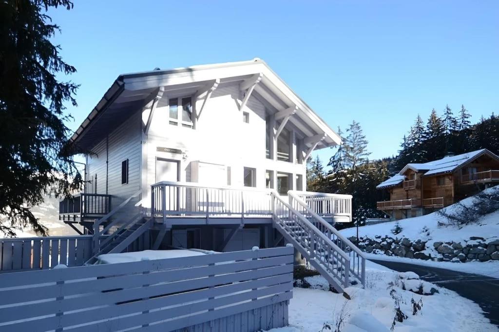 Chalet Courchevel La Tania - 14 Personnes - 7 Chambres 7 Salles De Bains - 40 M Des Pistes 외부 사진